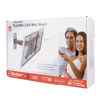 TVS-MOD44/BA/B Barkan lcd/plasma muurbeugel 3 draaipunten Verpakking foto